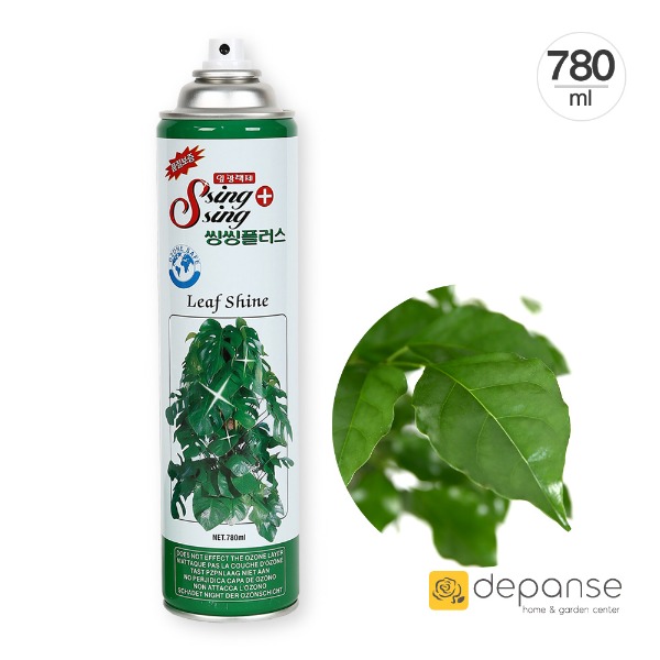 [데팡스] 씽씽플러스 780ml 친환경 잎광택제 식물관리제 수분증발억제제 식물영양제